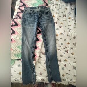 BKE Women's Dark Blue Skinny Jeans